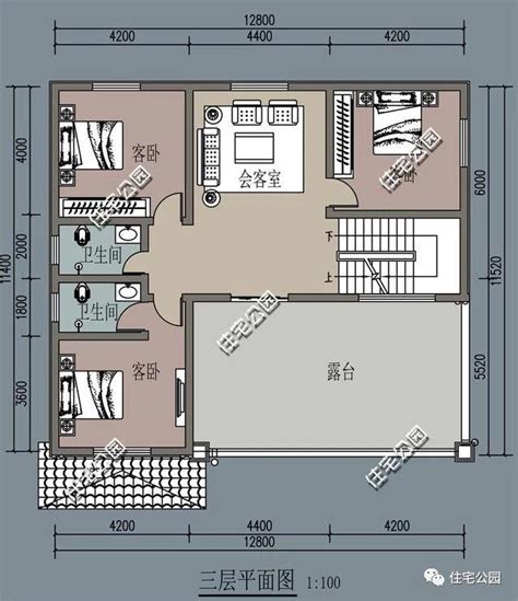 別墅設計平面圖|經典獨棟別墅設計圖，9米x11.9米（含平面圖和效果。